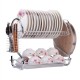 Dish Drying Rack 2 Tier Dish Rack with Utensil Holder Cup Holder and Dish Drainer for Kitchen Counter