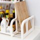 Double Layer Spice Jar Rack Storage Shelf Pantry Kitchen Cabinet Cupboard Holder