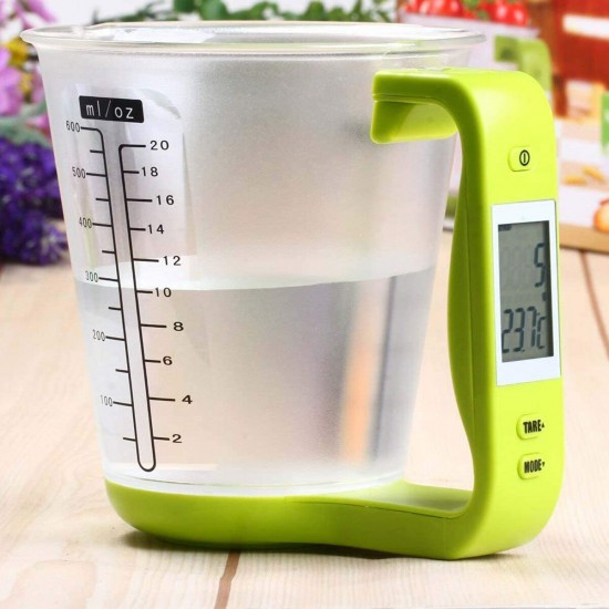 Electronic Scale Measuring Cup Auto Power Off Electronic Scale Large Capacity LCD Digital Measuring Cup