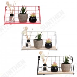 Fashion Wooden Iron Storage Holders Home Storage Shelf Wall Hanging Storage Box Fashion Wooden Iron Storage Holders Home Storage Shelf Wall Hanging Storage Box