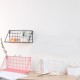 Fashion Wooden Iron Storage Holders Home Storage Shelf Wall Hanging Storage Box