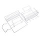 Five Tiers Steel Over Sink Dish Drying Rack Storage Multifunctional Arrangement for Kitchen Counter