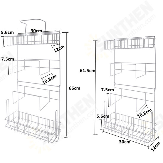 Five Tiers Steel Over Sink Dish Drying Rack Storage Multifunctional Arrangement for Kitchen Counter