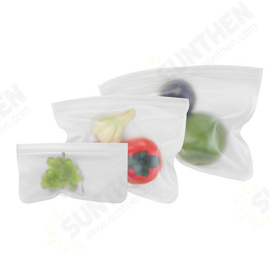 Food Storage Bags Reusable Silicone Containers for Lunch Vegetable Resealable Kitchen Storage Bag