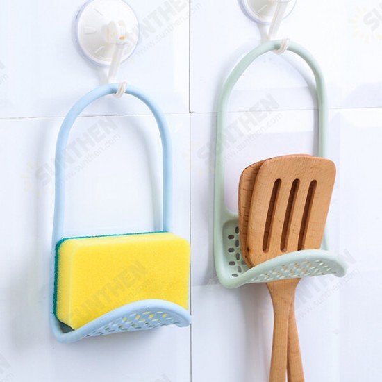 CF-SH012 Kitchen Bathroom Faucet Hanging Draining Holder Storage Rack Organizer Basket Hanger