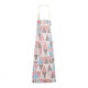 Cotton Sleeveless Apron Triangular Lattice Kitchen Cooking Simple Aprons Cotton Linen