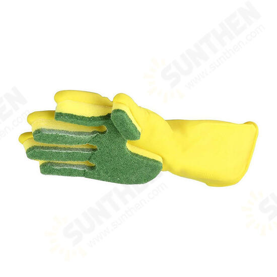 Creative Home Washing Cleaning Gloves Cooking Glove Garden Kitchen Sponge Fingers Rubber