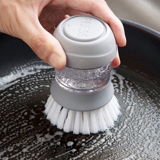 Household Kitchen Washing Utensils Pot Dish Brush with Liquid Washing Soap Dispenser Pot Brush Dish Brushes Cleaning Tool