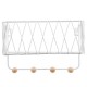 Industrial Metal Wire Wood Wall Shelf Rack Modern Loft Dorm Storage Shelf