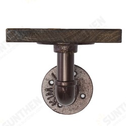 Industrial Wall Mount Display Shelf Hanging Iron Pipe Bracket Holder Shelving Decoration Industrial Wall Mount Display Shelf Hanging Iron Pipe Bracket Holder Shelving Decoration