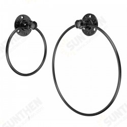 Iron Art Hardware Pendant Towel Ring Retro Round Towel Rack Bathroom Shelf Towel Bar Iron Art Hardware Pendant Towel Ring Retro Round Towel Rack Bathroom Shelf Towel Bar