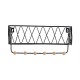 Iron Rack Wooden Wall Hanging Shelf Holder Books Pot Plant Storage +Hooks