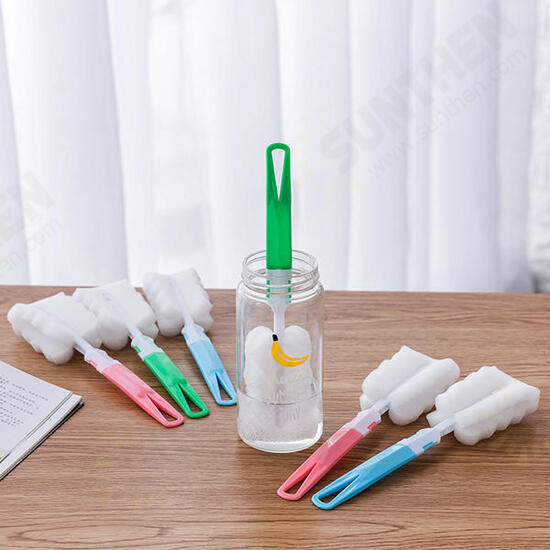 KC-CS02 Water Bottle Cup Mug Glass Sponge Cleaning Brush Washing Tool With Long Handle