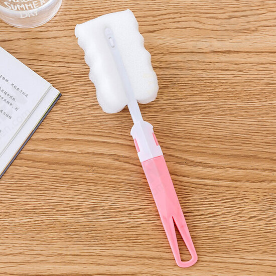 KC-CS02 Water Bottle Cup Mug Glass Sponge Cleaning Brush Washing Tool With Long Handle