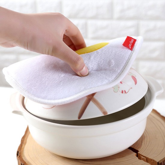 KC-CS11 Hang Thickness Bibulous Dishcloth Heat Resistant Coaster Dry Hand Dish Cleaning Towel
