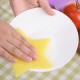 KC-SC41 Multi-function Star Shape Silicone Dish Cleaning Brush Scrubber Heat Resistant Coaster