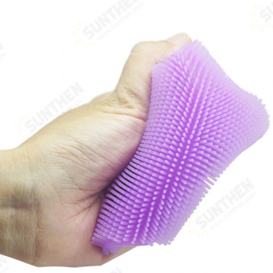 KC-SC41 Multi-function Star Shape Silicone Dish Cleaning Brush Scrubber Heat Resistant Coaster