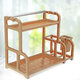 Kitchen Storage Shelf Shelving Unit 2 Tier Multi-functional Shelf Standing Type Organizer