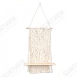 Macrame Plant Hanger Basket Hand Woven Tapestry Wood Pot Shelf Room Decoration Macrame Plant Hanger Basket Hand Woven Tapestry Wood Pot Shelf Room Decoration