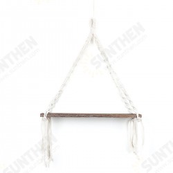 Macrame Plant Hanger Rack Hanging Shelf Bookshelf Hemp Rope Wall Mounted Shelves Macrame Plant Hanger Rack Hanging Shelf Bookshelf Hemp Rope Wall Mounted Shelves