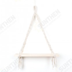 Macrame Plant Hanger Rack Hanging Shelf Bookshelf Hemp Rope Wall Mounted Shelves Macrame Plant Hanger Rack Hanging Shelf Bookshelf Hemp Rope Wall Mounted Shelves