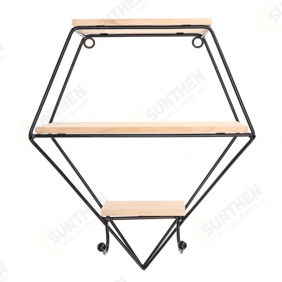 Metal Wall Shelf Mounted Storage Rack wall Hanging basket Shelf Bedroom Decoration