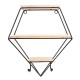 Metal Wall Shelf Mounted Storage Rack wall Hanging basket Shelf Bedroom Decoration