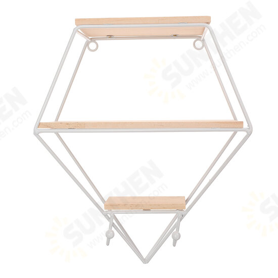 Metal Wall Shelf Mounted Storage Rack wall Hanging basket Shelf Bedroom Decoration