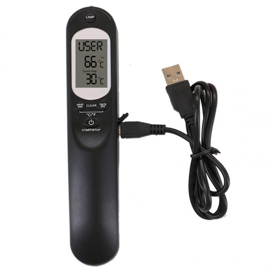 ML-CT3 Kitchen Food Thermometer USB Thermometer Alarm Thermometer Temperature Voice Alarm