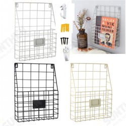 Modern Wire Storage Baskets Magazine Newspaper Wall Mounted Post Rack Organizer Shelf Modern Wire Storage Baskets Magazine Newspaper Wall Mounted Post Rack Organizer Shelf