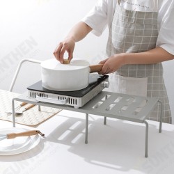 Multifunction Retractable Shelf Kitchen Iron Storage Rack For Cabinets Tableware Countertops Multifunction Retractable Shelf Kitchen Iron Storage Rack For Cabinets Tableware Countertops