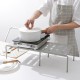 Multifunction Retractable Shelf Kitchen Iron Storage Rack For Cabinets Tableware Countertops