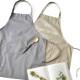 Nordic Embroidered Pure Cotton Aprons Inbetweening Hand-painted Style Sleeveless