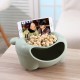 Plastic Double Layer Snack Box Multipurpose Lovely Bear Shape Phone Stand Kitchen Storage Container