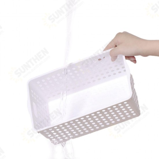 SN050101 2PCS Home Storage Baskets Desktop Storage Box High Quality Storage Organizer Plastic Basket From