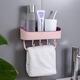 Self-adhesive Wall Hanging Storage Rack Shelf Hook Home Kitchen Holder Organizer Towel Holder