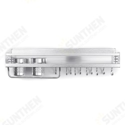 Space Aluminum Kitchen Rack Double Cup Chopstick Holder Seasoning Wall Mount Storage for Kitchen Arrangement Space Aluminum Kitchen Rack Double Cup Chopstick Holder Seasoning Wall Mount Storage for Kitchen Arrangement