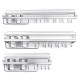 Space Aluminum Kitchen Rack Double Cup Chopstick Holder Seasoning Wall Mount Storage for Kitchen Arrangement