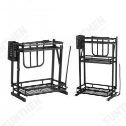 Spice Rack Kitchen Counter Organizer with 4 Suction Pads Large Capacity for Essential Oils Steady Bathroom Organizer Spice Rack Kitchen Counter Organizer with 4 Suction Pads Large Capacity for Essential Oils Steady Bathroom Organizer