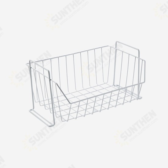 Stackable Iron Mesh Basket Cabinet Door Organizer Rack Closet Holders Storage Basket Rack Organizer