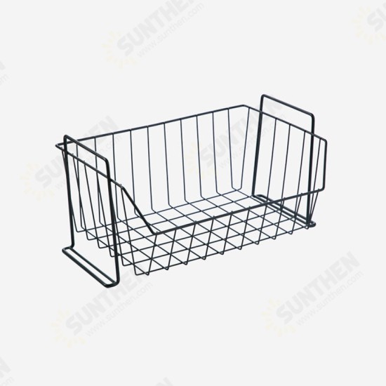 Stackable Iron Mesh Basket Cabinet Door Organizer Rack Closet Holders Storage Basket Rack Organizer