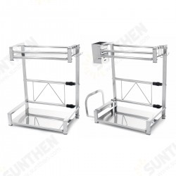 Stainless Steel 2 Tier Adjust Kitchen Spice Rack Storage Shelf Organizer Holder Stainless Steel 2 Tier Adjust Kitchen Spice Rack Storage Shelf Organizer Holder