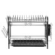 Stainless Steel Dish Rack Sink Bowl Shelf Nonslip Cutlery Holder Kitchen Drying Rack Organizer for Kitchen Tools