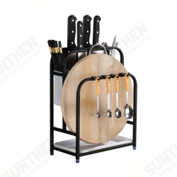 Stainless Steel Kitchen Storage Holder Shelf Rack Cutting Board Tableware Holder Stainless Steel Kitchen Storage Holder Shelf Rack Cutting Board Tableware Holder