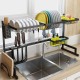 Stainless Steel Shelf Dishes Drying Sink Drain Rack Storage Set for Kitchen Utensils Holder