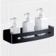 Stainless Steel Shower Caddy Storage Kitchen Rack Holder Wall Mount Rectangle Bathroom Drain Shelf