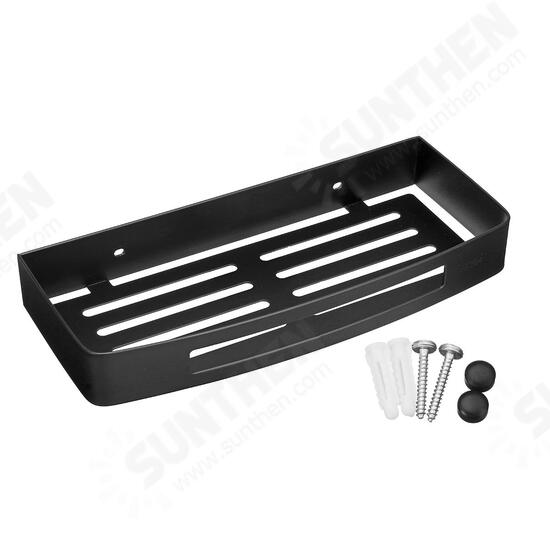 Stainless Steel Shower Caddy Storage Kitchen Rack Holder Wall Mount Rectangle Bathroom Drain Shelf