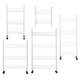 Storage Shelf Rack Movable Interspace Storage Racks Refrigerator Space Rack with Roller for Kitchen Organizer