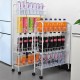 Storage Shelf Rack Movable Interspace Storage Racks Refrigerator Space Rack with Roller for Kitchen Organizer