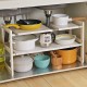 Under Sink 2 Tier Expandable Shelf Organizer Rack Storage Kitchen Tool Holders